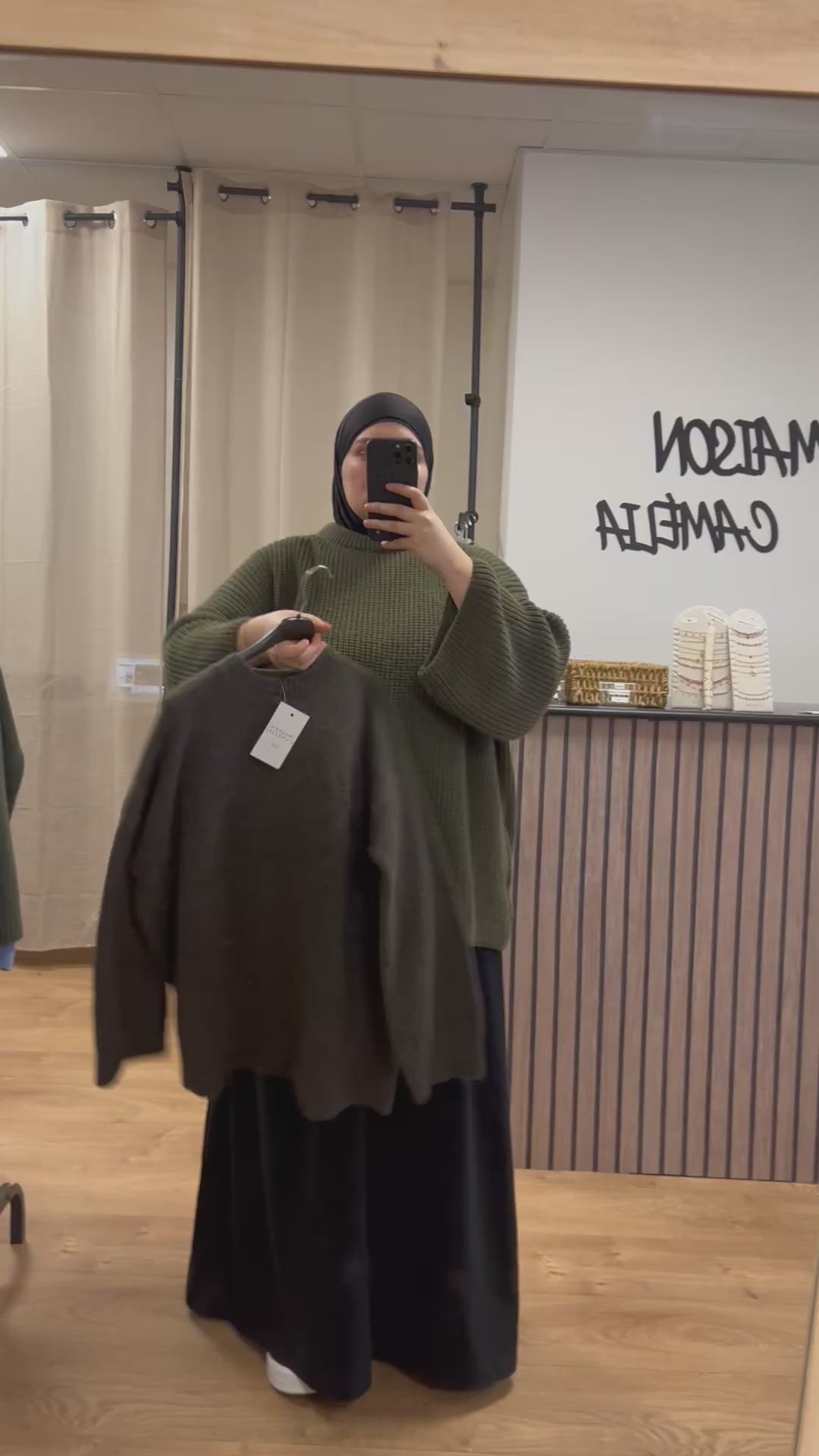 Pull effet laine court